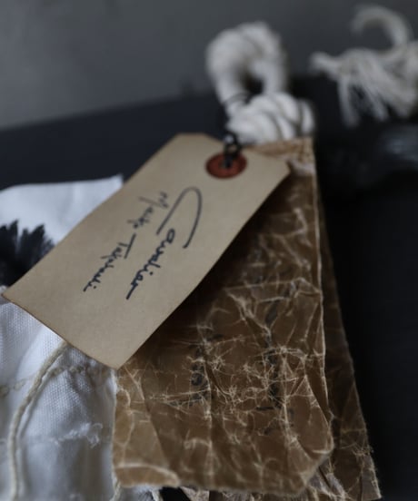 Cavalier Meiko Takahashi  / Pressed flower pouch bag "Alyssum" / Me-23002