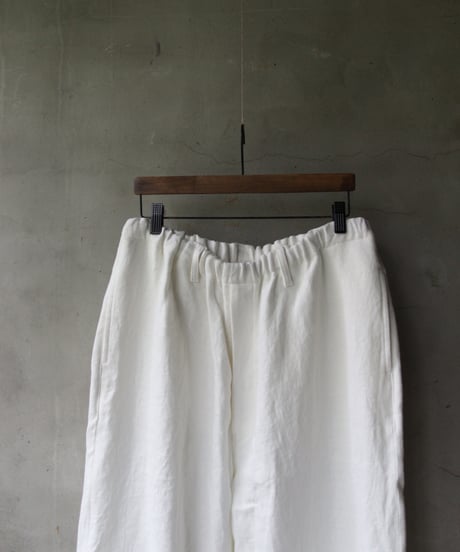 klauseクロイゼ / Belarus linen Loose Fitting Tapered Trousers"Wide"no2 (綾織/中厚手）/ kla-24012