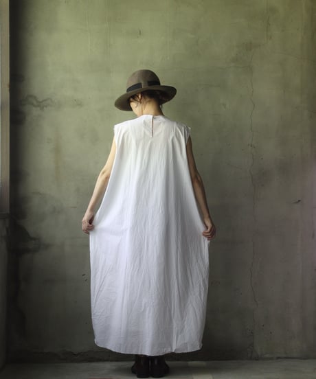 SCHA シャー/ Round Neck Sleeveless  Dress Medium "12B-OE" / Sc-24010 (Art#1665)