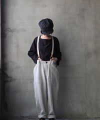 cavane キャヴァネ / Over-pants with suspender wool100パンツ / ca-25160