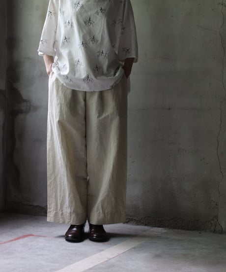 cavane キャヴァネ / Tunic half-sleeve Cotton/Linen100シャツ / ca-25082