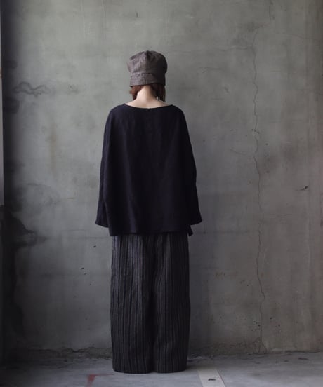 cavane キャヴァネ / Tunic long-sleeve Cotton&Woolシャツ / ca-25153
