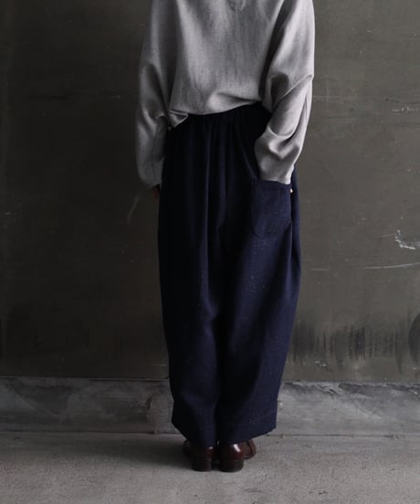 cavane キャヴァネ / Wool-blend Wide easy-pantsパンツ/ca-24195
