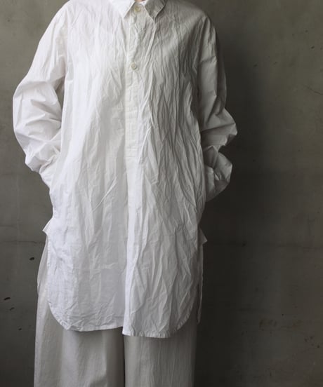 cavane キャヴァネ / Chemise Maison With Col Cotton/Linenプルオーバーシャツ / ca-25052
