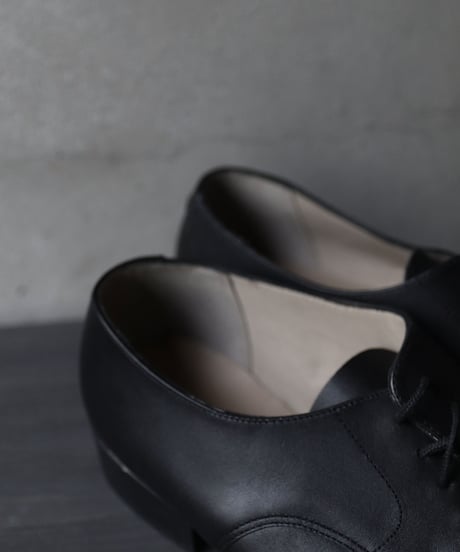 Euro select ユーロセレクト  / Dead stock French service Blucher plain toe革靴  / eu-22001