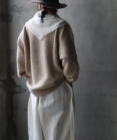 Euro select ユーロセレクト / cram-oxford crew neck knit pullニット/ cra-25001
