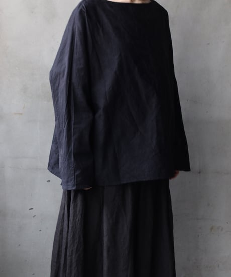 cavane キャヴァネ / Tunic long-sleeve Cotton100Jacquardシャツ / ca-26025