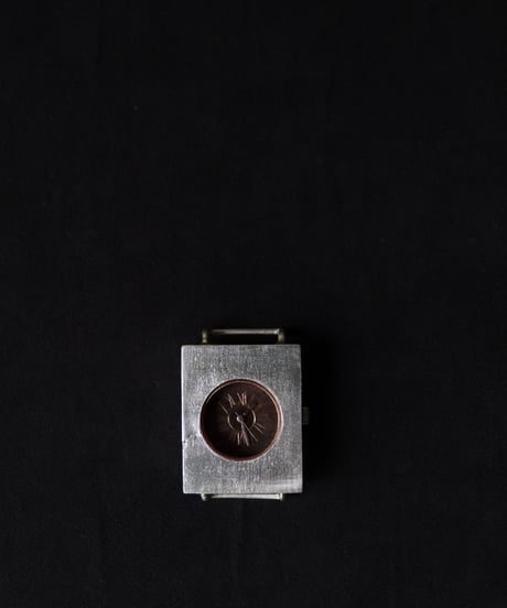 cavane Accessories / Silver925 Leather bangle watch" SQUARE " 時計 / ca-25950