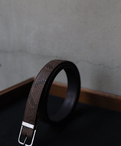 cavane キャヴァネ / #24Python Leather Beltベルト / ca-23504