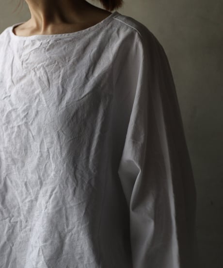 cavane キャヴァネ / Tunic long-sleeve Cotton100Jacquardシャツ / ca-26024