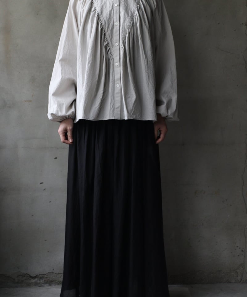 cavane キャヴァネ / Lace collar Raglan blouse Cotton