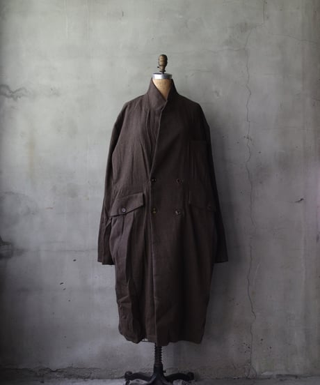 ALEKSANDR MANAMISアレクサンダーマナミ/ DOUBLE BREASTED COAT - VINTAGE WRENコート/ am-25016