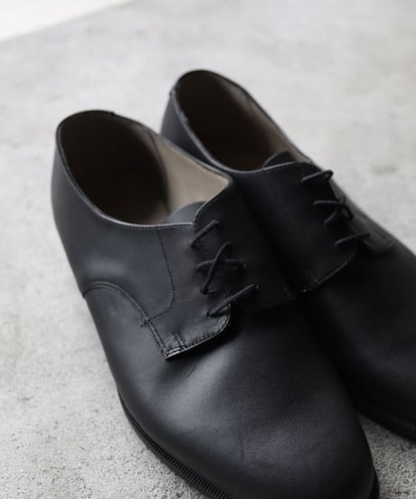Euro select ユーロセレクト  / Dead stock French service Blucher plain toe革靴  / eu-22001