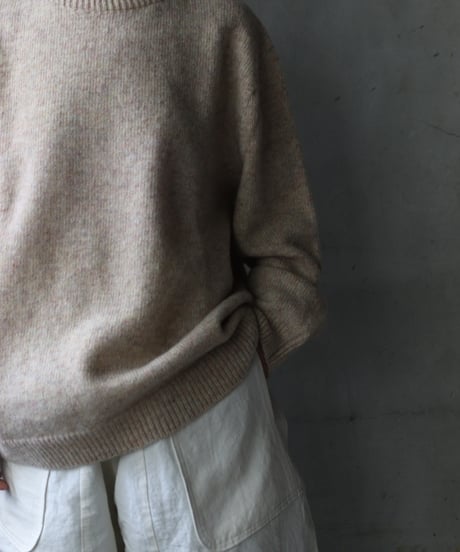 Euro select ユーロセレクト / cram-oxford crew neck knit pullニット/ cra-25001
