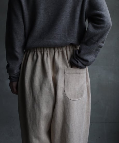 cavane キャヴァネ / Wool & Linen Wide easy-pantsパンツ/ca-24239