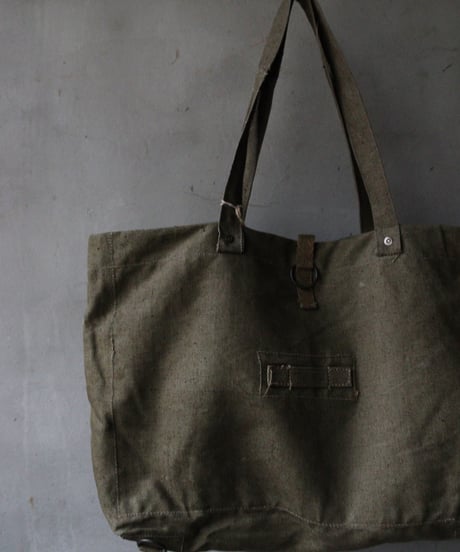 Euro select ユーロセレクト/ Vintage Millitary linen fabric bagバッグ/ eu-26005