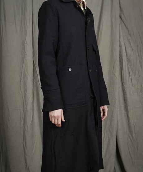 ALEKSANDR MANAMISアレクサンダーマナミ/ HECTOR WOOL COAT - BLACKコート/ am-25018