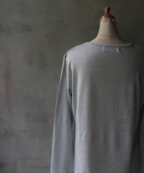 cavane キャヴァネ / Linen Crew-Neck long sleeveT / ca-24112A