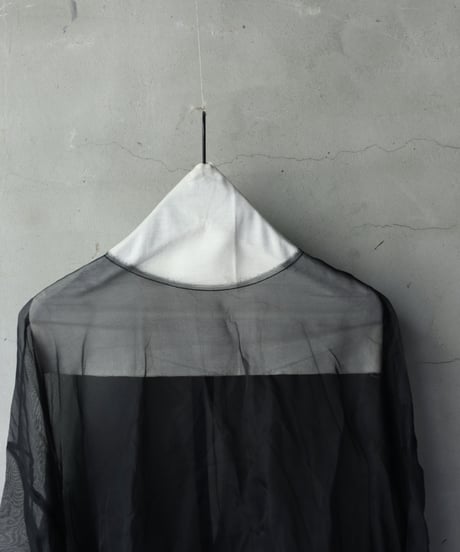 SCHA シャー/ Round Neck Open Back Volume Top " OE "-ORGANZA- / Sc-23004 ( Art#1583)