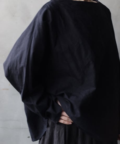 cavane キャヴァネ / Tunic long-sleeve Cotton100Jacquardシャツ / ca-26025
