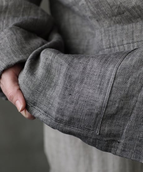 klauseクロイゼ / Tailored Jacket Linen100 Herring-boneジャケット/ kla-25023