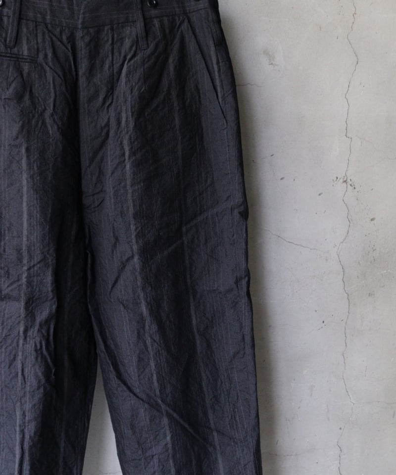 KLASICA クラシカ / Cut off Bold Straight Trousers 