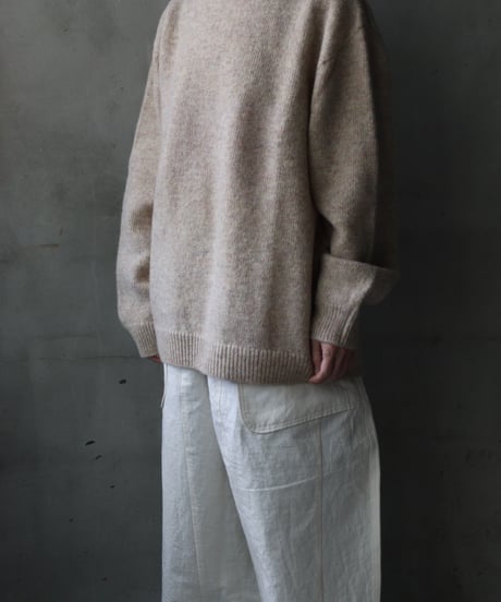 Euro select ユーロセレクト / cram-oxford crew neck knit pullニット/ cra-25001