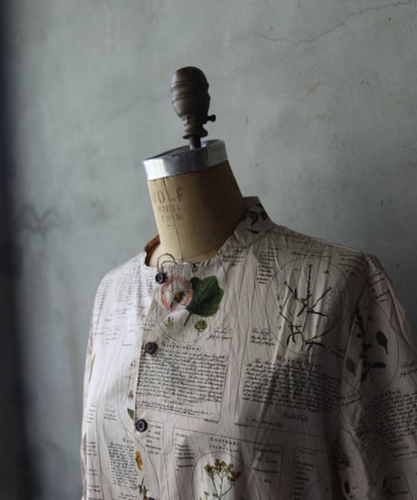 ALEKSANDR MANAMISアレクサンダーマナミ/ WINTER HERBARIUM LOOSE FRONT DRESSワンピース / am-24026