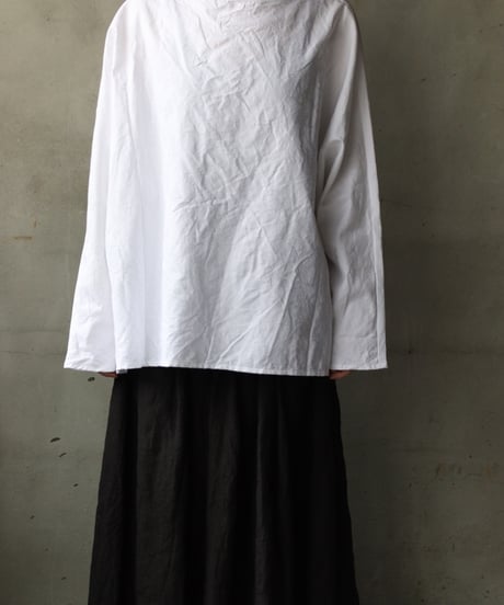cavane キャヴァネ / Tunic long-sleeve Cotton100Jacquardシャツ / ca-26024