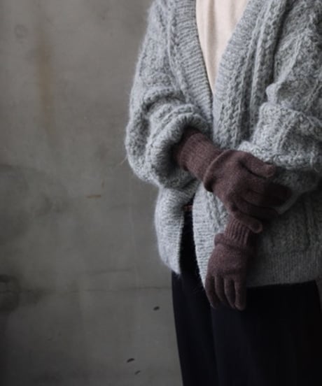 William Bruntonウィリアムブラントン / Cashmere Long Rib Cuff Gloves 手袋 / Wi-25001