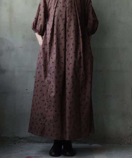 cavane キャヴァネ / Over Tuck Paisley Dressワンピース / ca-25125