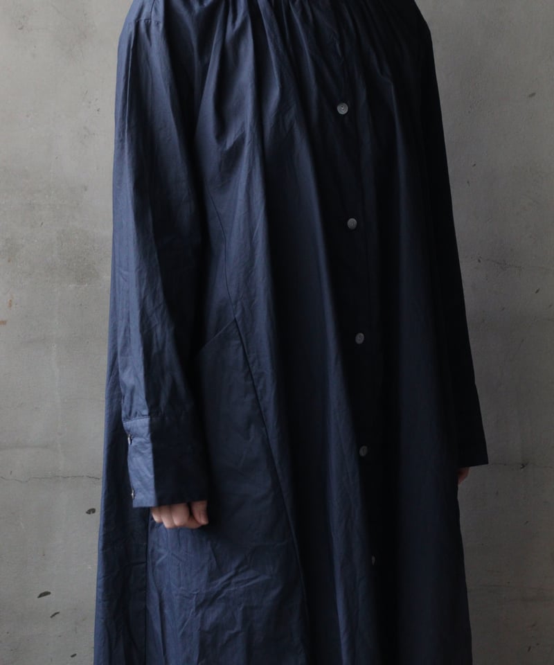 cavane キャヴァネ / Organic cotton Gathered-Dressワンピ