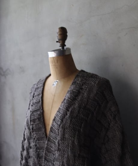 BIEK VERSTAPPEN / HAND KNITTED CARDIGAN手編みニット / Bie-24025(KNH-big)