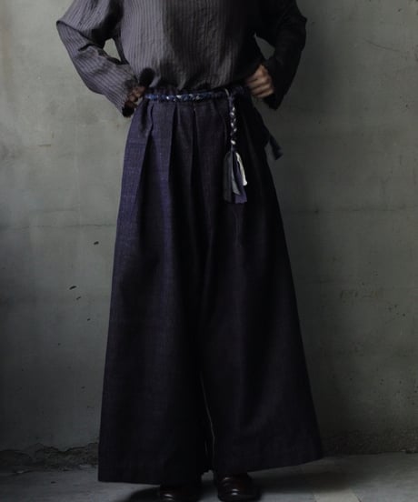 某ソレガシ/ Un Chochin Pants V.Silk/cottonパンツ / so-26014ex