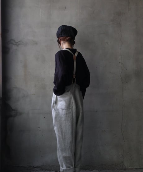 cavane キャヴァネ / Over-pants with suspender wool100パンツ / ca-25160