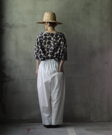 cavane キャヴァネ / Wide Cotton/Linen100 TrousersⅡ パンツ/ ca-25107