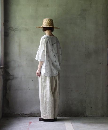 cavane キャヴァネ / Tunic half-sleeve Cotton/Linen100シャツ / ca-25082