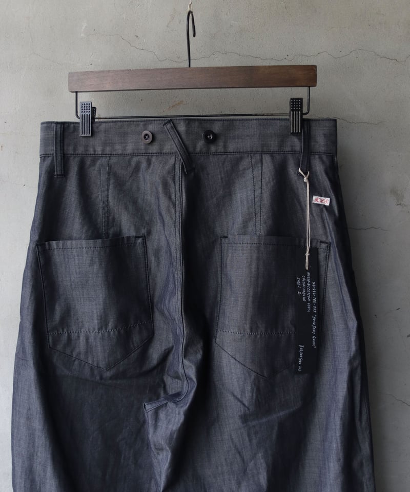 KLASICA リネン コットン サルエルパンツ クラシカ クラシカ KLASICA Low Crotch Worker Pants with Apron