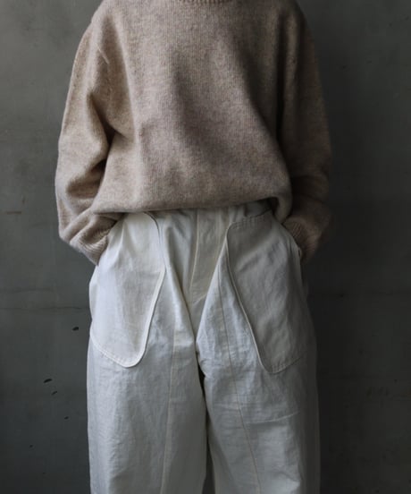 Euro select ユーロセレクト / cram-oxford crew neck knit pullニット/ cra-25001