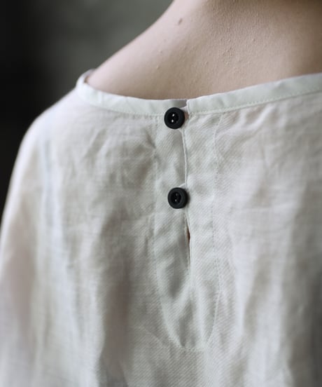 cavane キャヴァネ / Tunic long-sleeve Linen100シャツ / ca-25122