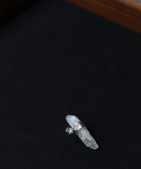 Atelier Inscrire / COSTUME JEWELLERY QUARTZ SINGLE EARRINGイヤリングB / At-24008