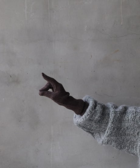 William Bruntonウィリアムブラントン / Cashmere Long Rib Cuff Gloves 手袋 / Wi-25001