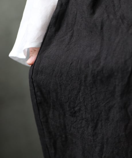 cavane キャヴァネ / Wide Linen100 TrousersⅡ パンツ/ ca-25123