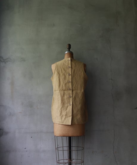der antagonist デ アンタゴニスト / linen sleeveless tunicシャツ / S7BLSF24