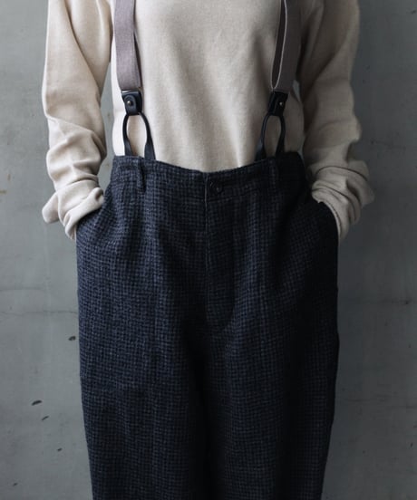 cavane キャヴァネ / Over-pants with suspender wool100パンツ / ca-25162