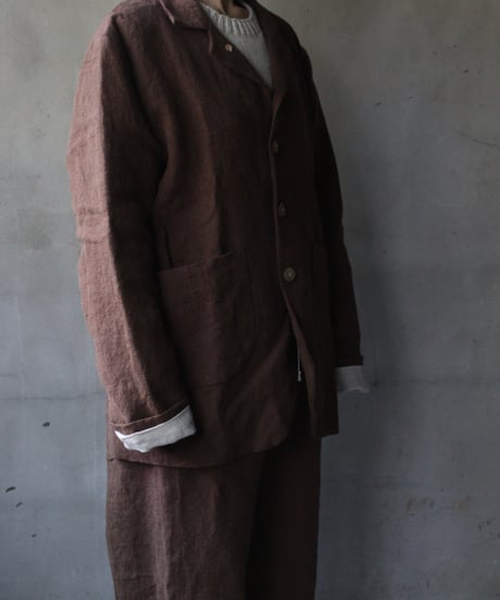 der antagonist デ アンタゴニスト / Belgian linen locksmith jacketジャケット /J30BLTB23/24