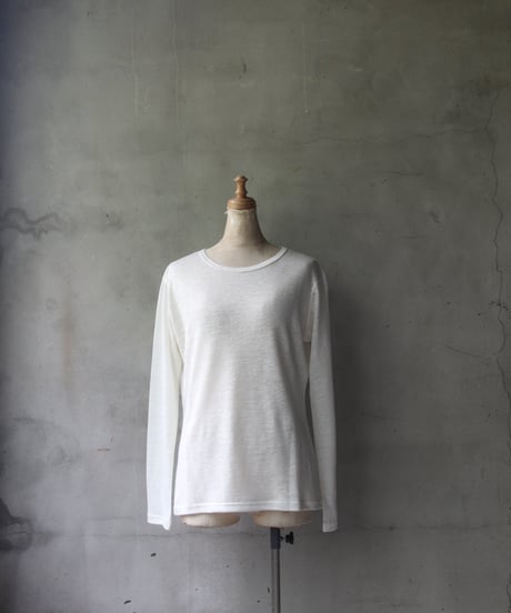 cavane キャヴァネ / Linen Crew-Neck long sleeveT  / ca-24112B