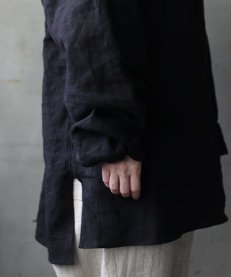 klauseクロイゼ / Sun-dried Linen C.S Shirt Middle Lengthシャツ/ kla-25012