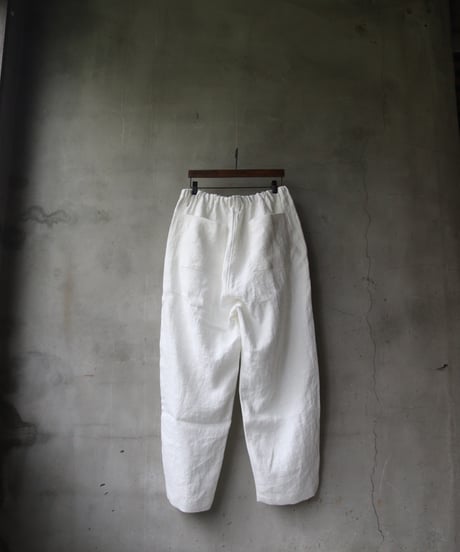 klauseクロイゼ / Belarus linen Loose Fitting Tapered Trousers"Wide"no2 (綾織/中厚手）/ kla-24012