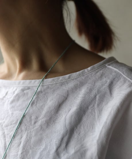 Antonia Rossi (Antomoon)/ Embroidered Square Heart Necklaceネックレス / An-25055